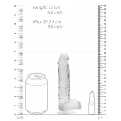 Real Rock Crystal Gode Crystal Clear 12 x 3cm Transparent